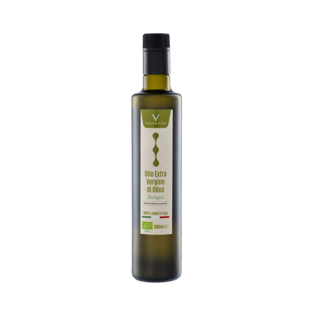 Bottiglia di Olio Extra Vergine di Oliva Biologico 500ml - Tenuta Valentini